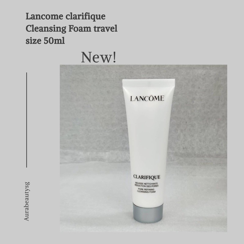 LANCOME Clarifique Pore Refining Cleansing Foam 50ml โฟมล้างหน้า LANCÔME สูตรไม่ทำให้ผิวแห้ง ช่วยปรับสภาพผิวและทำให้คุณมีผิวที่เรียบเนียนพร้อมล้างสิ่งสกปรกในแต่ละวัน